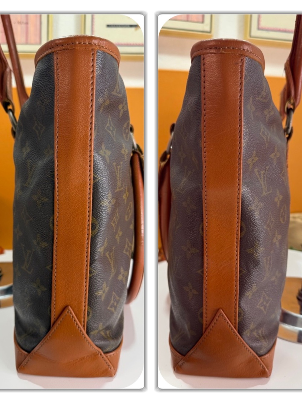 LOUIS VUITTON LARGE MONOGRAM FRENCH TOTE! - Picture 8 of 17